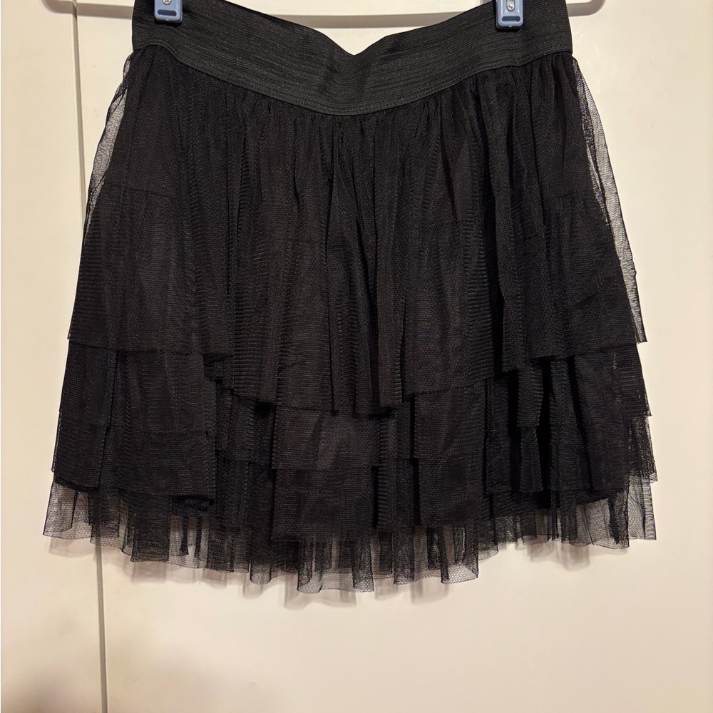 Moa Moa Black Tiered Mini Skirt